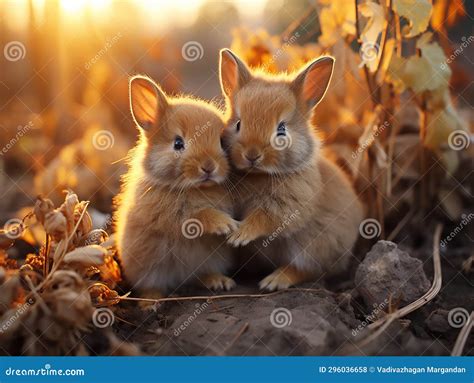 Cute bunnies stock illustration. Illustration of wild - 296036658