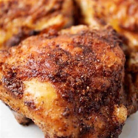Air Fryer Chicken Thighs - ForgetSugar
