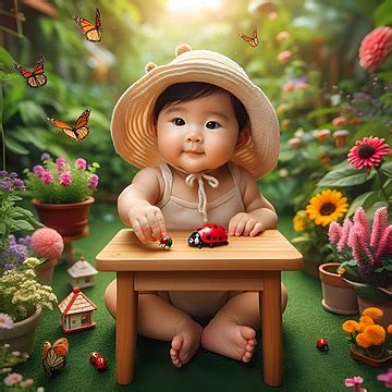 Computer Savvy Baby Girl Background Images, HD Pictures and Wallpaper For Free Download | Pngtree