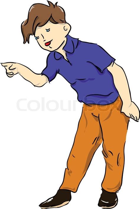 figure boy stock vector colourbox