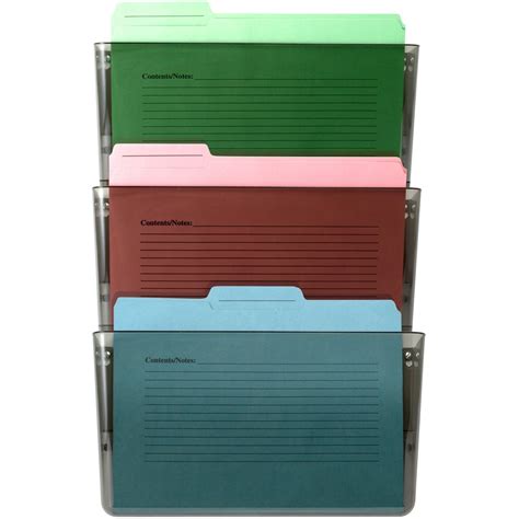 officemate mountable wall file smoke pk zerbee
