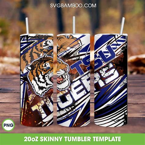Tennessee State Tigers Tumbler Wrap PNG