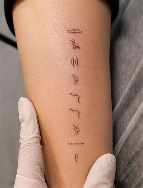 Egyptian Hieroglyphs Tattoo - Get an InkGet an Ink