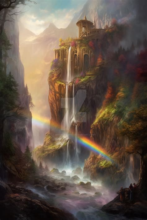 rainbow falls enchantment by midgptjourney on DeviantArt