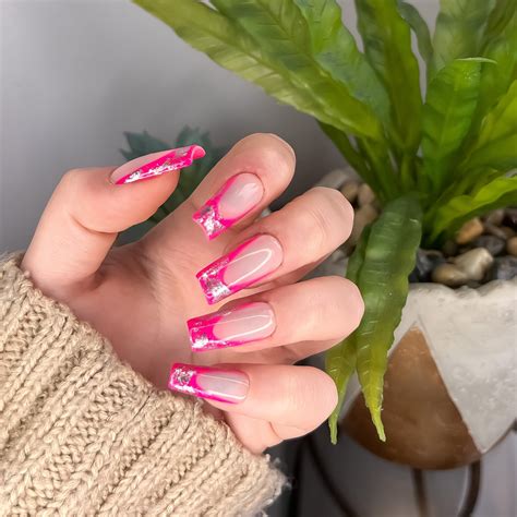 Pink French Tip Nail Designs 13 Best Chinese New Year Nail Ideas And