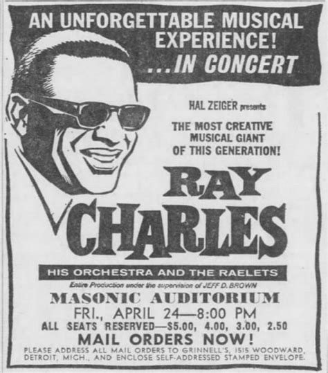 Ray Charles | The Concert Database