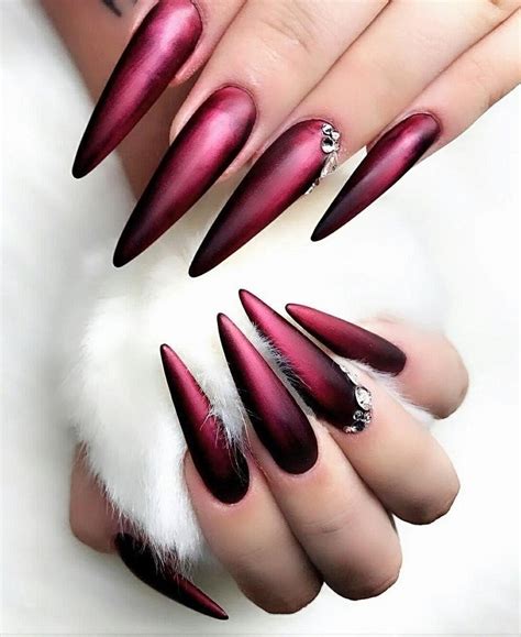 Красный Острый Маникюр 2020 — Richnail.ru