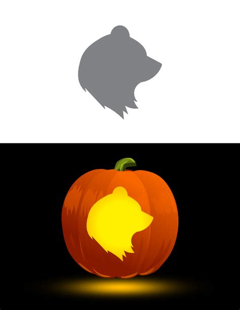 Care Bear Pumpkin Stencil