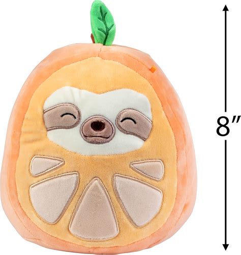 Buy Squishmallows 8 Simon The Orange Sloth Plush - Official Kellytoy