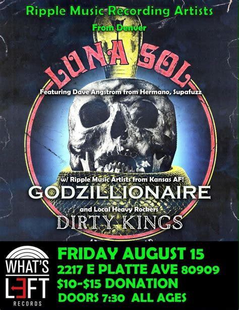The Heavy Underground Farm Report presents Luna Sol, Dirty Kings