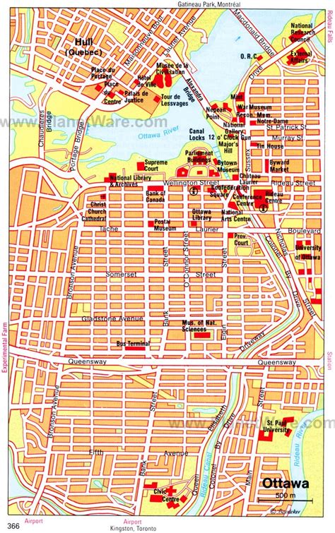 Map Of Downtown Ottawa