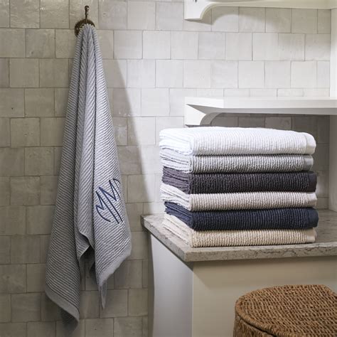 Matouk Aman Bath Towels (Nude) | Ribbed Texture | FLandB - FLandB.com
