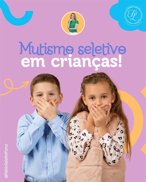 O Que É Mutismo - Fabíola - 🗣️ O Mutismo Seletivo é um transtorno de ansiedade infantil ...