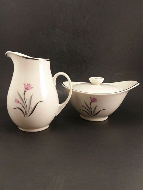 Vintage Syracuse China, Alpine Pattern, Sugar and Creamer | #3787352377