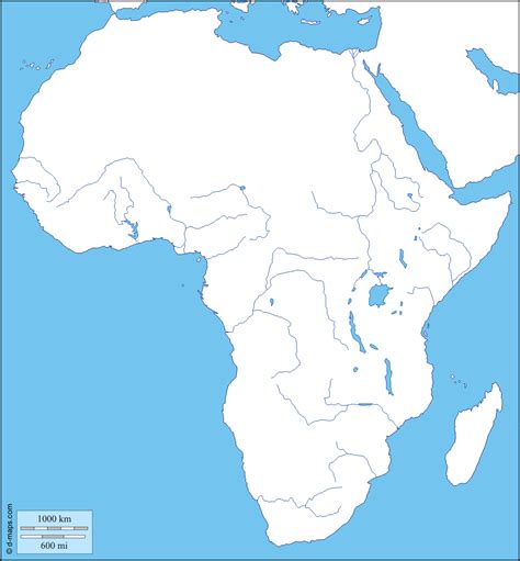 Afrika Slijepa Karta | Karta