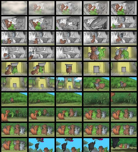 Living Lines Library: Over the Hedge (2006) - Storyboards