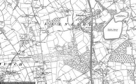 historic ordnance survey map  llanishen