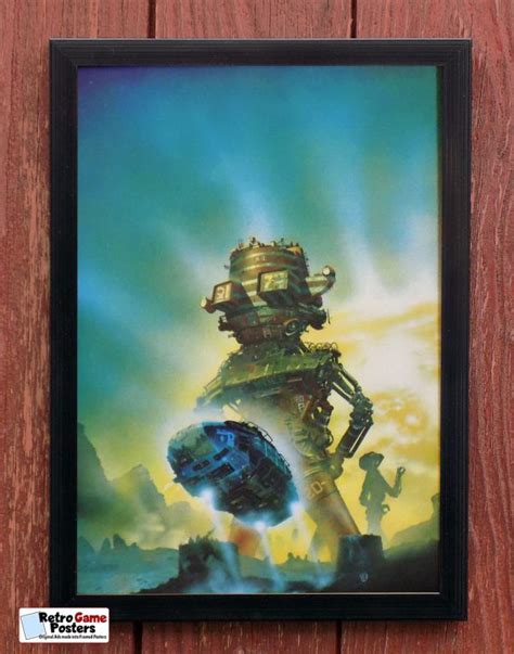 naked sun  chris foss art black framed  size poster