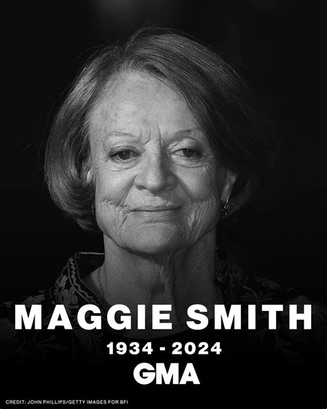 BREAKING: Maggie Smith, the... - Good Morning America