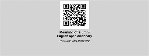ALUMNI - English open dictionary