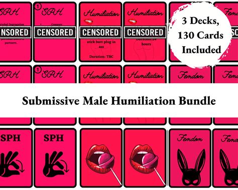 The Submissive Male Humiliation Sex Bundle - Includes Femdom Cards