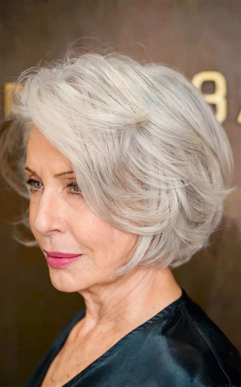 41 Easy and Stylish Short Bobs With Bangs for Women Over 60