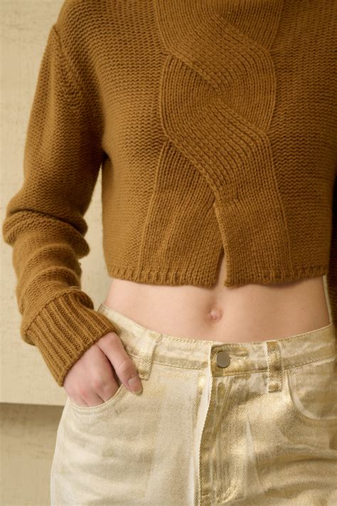 Cropped turtleneck sweater – Ancosti