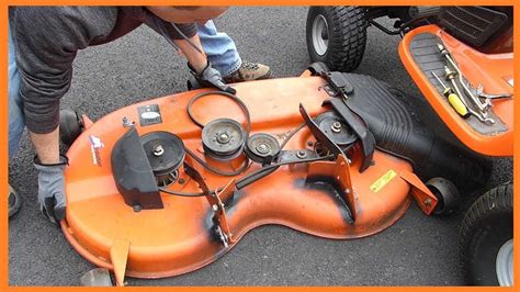 husqvarna riding mower drive belt configuration