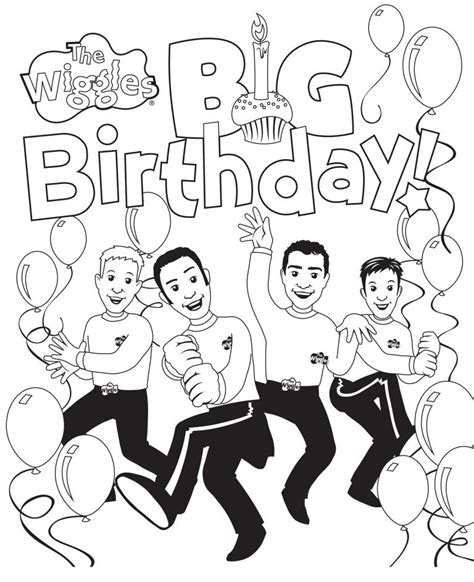 Free Printable Wiggles Coloring Pages For Kids