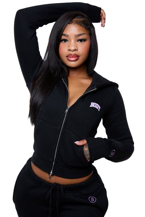 BACKSHOT HOODIE 2.0 (BLACK/PURPLE) — Body by Raven Tracy