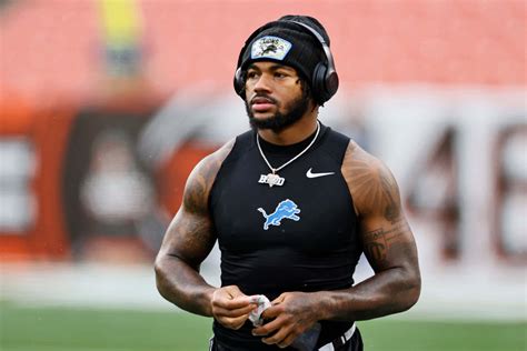 andre swift detroit lions focused warmup wallpaper