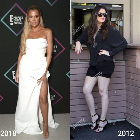 Blonde Khloe with a fake tan is sooo different than Brunette Khloe with