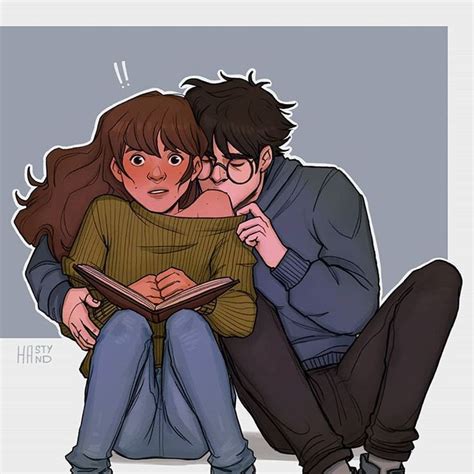 pin  nico  arte de harry potter harry  hermione harmony