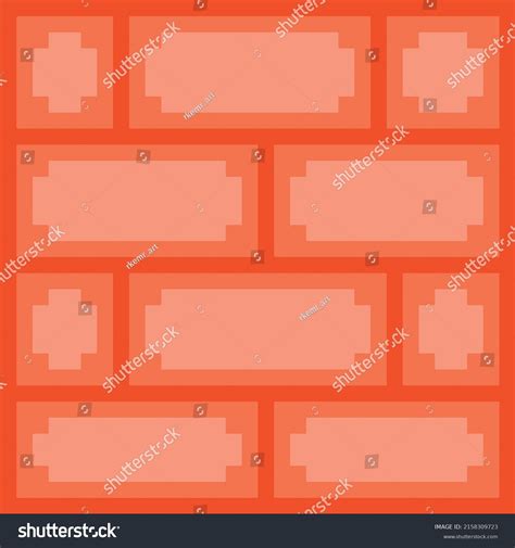 Vector Pixel Art Brick Wall Pixel Stock Vector (Royalty Free