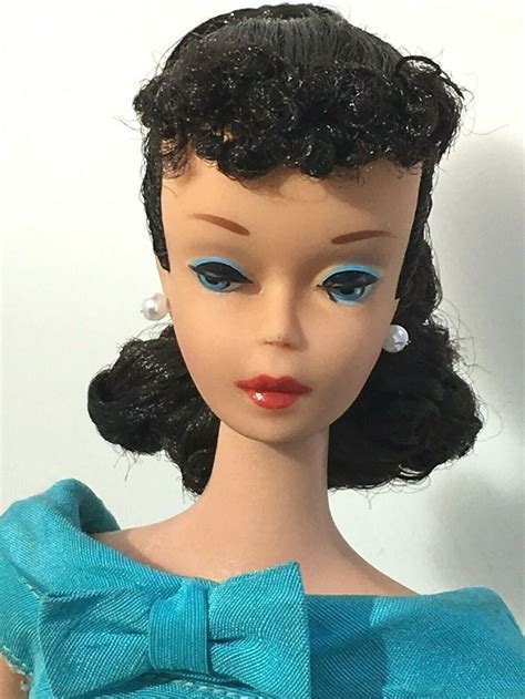 # 4 PONYTAIL BARBIE - brunette 1960 vintage! 1960 Mattel | Barbie ...
