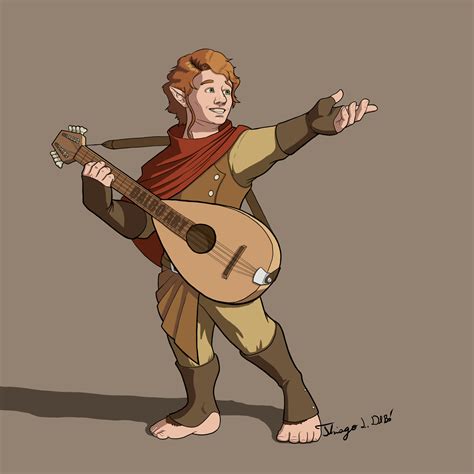 ArtStation - Halfling Bard - D&D character 