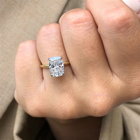 3 carat Elongated Cushion Cut Diamond Ring – Ascot Diamonds