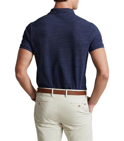 polo ralph lauren mens custom slim fit mesh polo shirt classic royal
