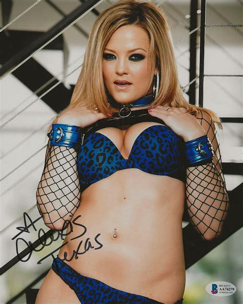 Adult Film Actress Alexis Texas Autographed 8x10 W/Beckett COA