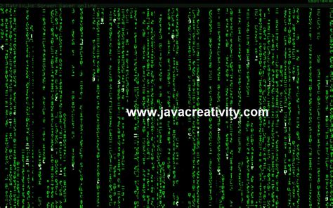 SCREENSAVER MATRIX ALA HACKER | Wahyu Ramadhan