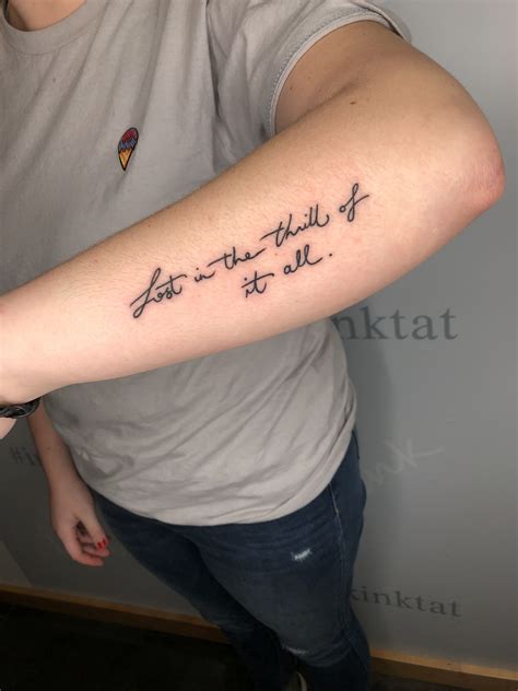 tattoo with lyrics 6
