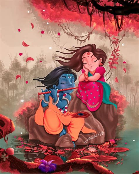radha krishna cute wallpapers wallpaper cave