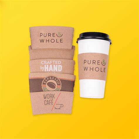 Custom Coffee Cup Sleeves | Silver Edge Packaging