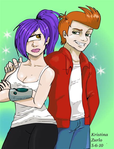 Futurama: Leela and Fry by NatsumeWolf on DeviantArt