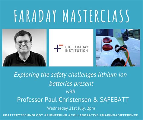 Faraday Masterclass July 2021 - The Faraday Institution