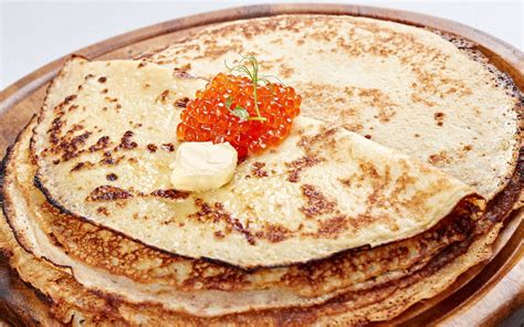 Блины с красной икрой - Еда - Обои на рабочий стол - Галерейка