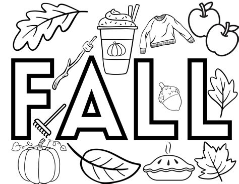 Free Coloring Pages For Fall Printable - Totally Free Printables