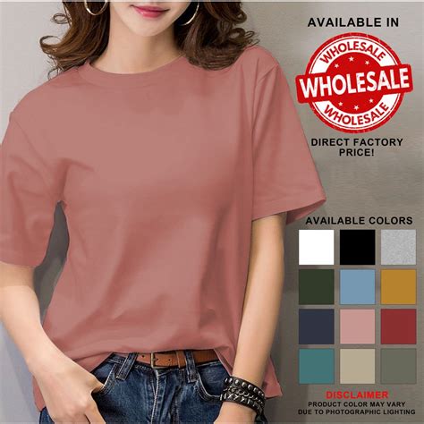 Plain T Shirts ladies Are Simple And Comfortable In Solid Color And ...