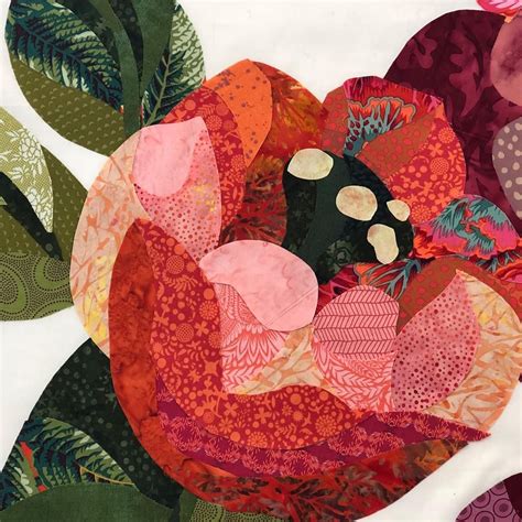 Colorful Fabric Flower Art