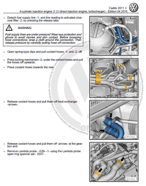 Volkswagen Caddy 2011-2016 repair manual | Factory Manual
